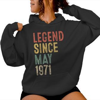 Legend May 1971 55Th Birthday 55 Year Old Women Hoodie | Mazezy