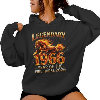 Legendary 1966 Fire Horse 60Th Birthday 2026 Women Hoodie - Monsterry
