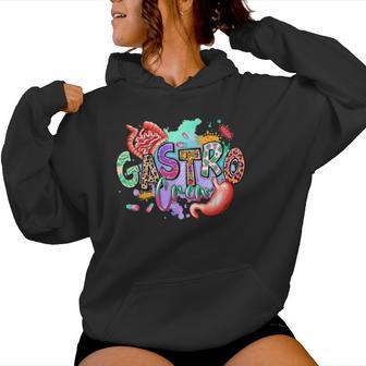 Leopard Gastro Crew Vintage Gastroenterology Nurse Women Hoodie - Thegiftio UK