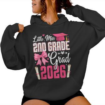 Little Miss 2Nd Grade Grad 2026 Graduation Party Girls Kids Women Hoodie | Mazezy