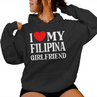 I Love My Filipina Girlfriend デザイン Best Boyfriend レディースパーカー - Kawaiitshirt