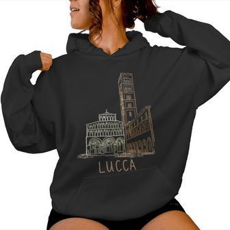 Lucca Italie Dessiné À La Main Cadeau Hommes S Sweat à capuche femme - Cadeauxyz