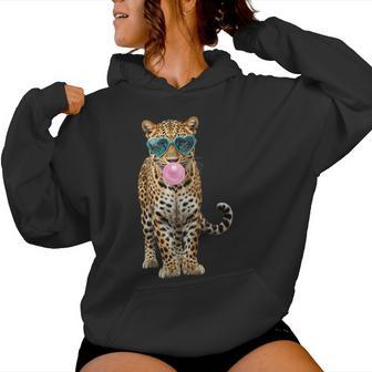 Lunettes Deoleil Léopard Bubblegum Sweat à capuche femme - Cadeauxyz