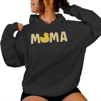 Mama Of The Birthday Duck Rubber Duck 1St Family Matching Women Hoodie - Thegiftio UK