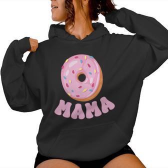 Mama Of The Sweet One First Birthday Matching Family Donut Women Hoodie - Thegiftio UK