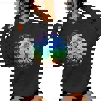 Mandala Pleine Lune Chakra Méditation Sweat à capuche femme - Cadeauxyz