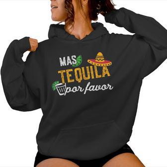 Mas Tequila Por Favor Hombres & Es Lemon Cinco De Mayo Sudadera con capucha para mujer - Regaloses