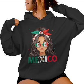 Mexico Girl Flag Proud Heritage Month Mexican Women Hoodie - Thegiftio UK