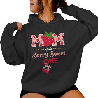 Mom Of The Berryweet One First Birthday Fragola Felpa con cappuccio da donna - Novitaregali