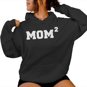 Mom2 Mamá De Gemelos Mamá Gemela Niños Gemelos Niñas Gemelas Mamá Madre Sudadera con capucha para mujer - Regaloses