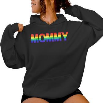 Mommy Gay Pride Month Lgbtq Rainbow Flag Queer Women Hoodie - Monsterry CA