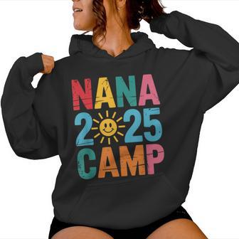 Nana Camp 2025 Family Vacation Summer Camping Crew Kids Women Hoodie - Thegiftio UK