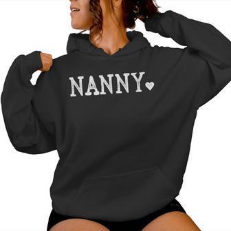 Nanny For With Heart Love Nanny Women Hoodie - Thegiftio UK