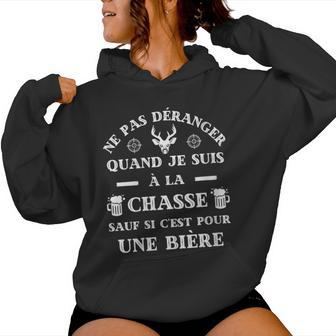 Ne Pas Deranger Chasse Biere Humour Chasseur Homme Drole Sweat à capuche femme - Cadeauxyz