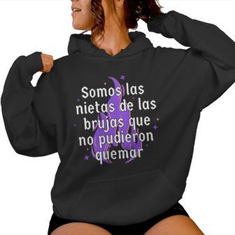 Omos Las Hijas De Las Brujas Feminista 8M Es In Mangas Sudadera con capucha para mujer - Regaloses