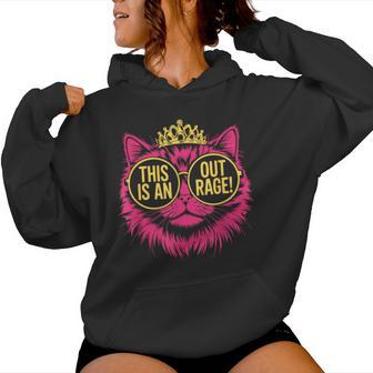 This Is An Outrage Princess Cat Donut Mens Women Hoodie - Monsterry