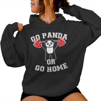 Panda Bear Gym Fitness Panda Perollevamento Pesi Felpa con cappuccio da donna - Novitaregali