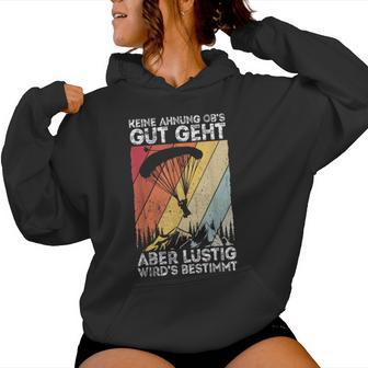 Paragliding Gleitschirmflieger Fallschirmspringer Fallschirm Kapuzenpullover für Damen - Seseable