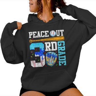 Peace Out 3Rd Grade Third Baseball Graduation Last Day Boy Women Hoodie - Thegiftio UK