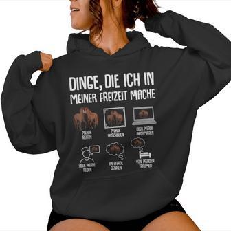 Pferd Reiten Mädchen Damen Kinder Pferde Kapuzenpullover für Damen - Seseable