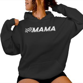 Pit Crew Mama Racing Familia De Coches De Carreras Para Fiesta De Cumpleaños Sudadera con capucha para mujer - Regaloses