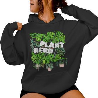 Plant Nerd Monstera Planta De Interior Sudadera con capucha para mujer - Regaloses
