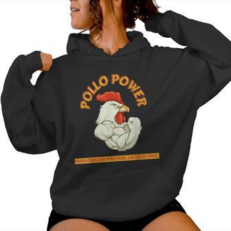Pollo Power Gimnasio Divertido Para Hombres Y Es Sudadera con capucha para mujer - Regaloses