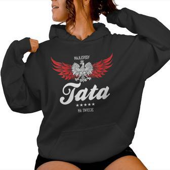 Pologne Drapeaux Najlepszy Tata Polonais Sweat à capuche femme - Cadeauxyz