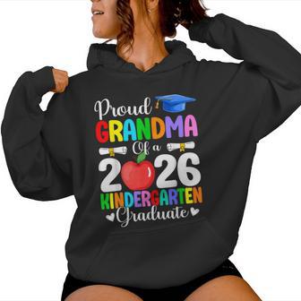 Proud Grandma Class Of 2026 Kindergarten Graduate Graduation Women Hoodie - Thegiftio UK