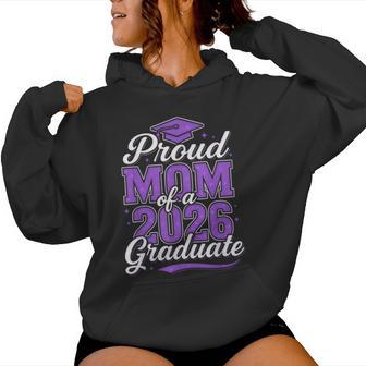 Proud Mom Of A 2026 Graduate Class Of 2026 Senior Graduation Women Hoodie | Seseable UK