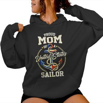 Proud Mom Of A Sailor Us Veteran Family Matching Women Hoodie | Seseable UK