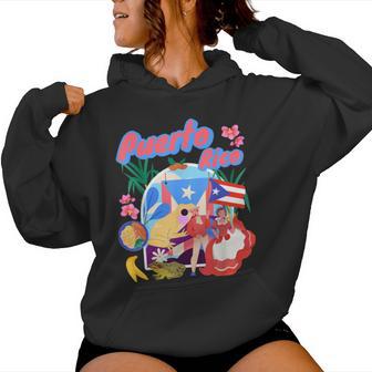 Puerto Rican Outfit Idee Für Frauen & Puerto Rico Flagge Kapuzenpullover für Damen - Seseable
