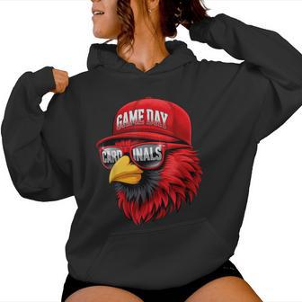 Retro Cardinal Baseball Game Day For Kid Boy Women Hoodie - Monsterry