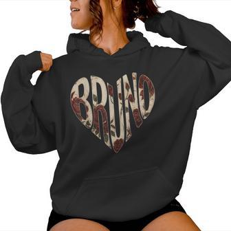 Retro Classic Bruno Name Proud For Kids Women Hoodie - Monsterry