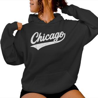 Retro Vintage Chicago Text Boy Girl Women Hoodie - Thegiftio