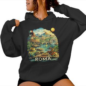 Roma Italiaouvenir Roma Italia Sudadera con capucha para mujer - Regaloses