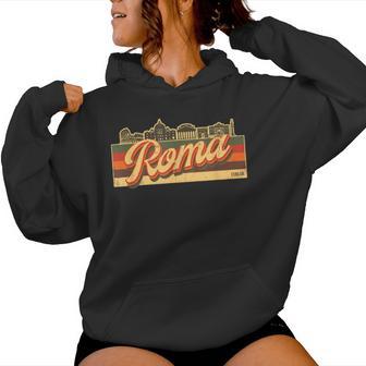 Romakyline & Italia Retrotripes Recuerdo De Roma Italia Sudadera con capucha para mujer - Regaloses