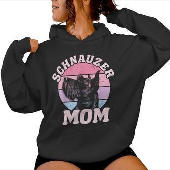 Schnauzer Mom Dog Mother's Day Vintage Pet Women Hoodie - Thegiftio UK