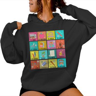 Spanish Teacher Back To School Maestra Dual Language Crew Women Hoodie - Thegiftio