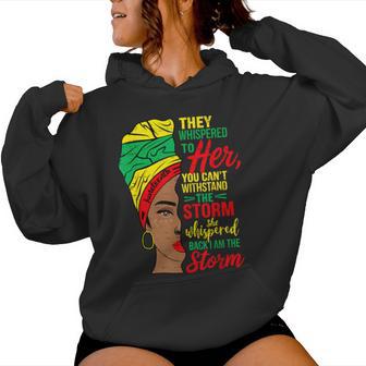 Storm Black Junenth 1865 Freedom African June 19Th Women Hoodie - Thegiftio UK