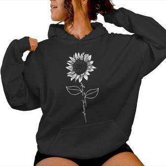 Subtle Anti Trump Flowers Sunflower Women Hoodie - Thegiftio UK