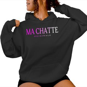 Surnom Fille Amour Copain Mignon Ma Chatte Couple Cadeau Sweat à capuche femme - Cadeauxyz