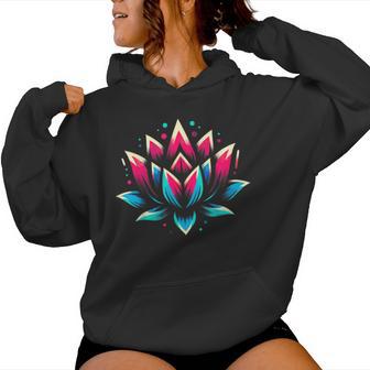 Symbole De Fleur De Lotus Cool Dans Letyle Artistique Graffiti Homme Sweat à capuche femme - Cadeauxyz