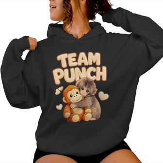 Team Punch Peluche De Mono Punch Monkey Hug Mama Sudadera con capucha para mujer - Regaloses