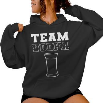 Teamodka Trinkenaufen Glas Mischen Kapuzenpullover für Damen - Seseable