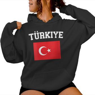 Türkiye Avec Drapeau Turc Sweat à capuche femme - Cadeauxyz