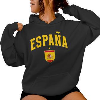 Vintage Espana Spain Flag Spanish Roots Pride Kids Women Hoodie - Thegiftio UK