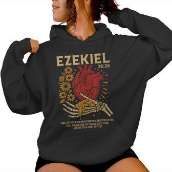 Vintage Ezekiel 36-26 Heart Of Flesh Bible Verse Christian Women Hoodie - Monsterry