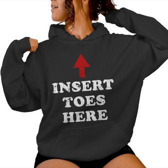 Vintage Insert Toes Here For Women Women Hoodie - Thegiftio UK