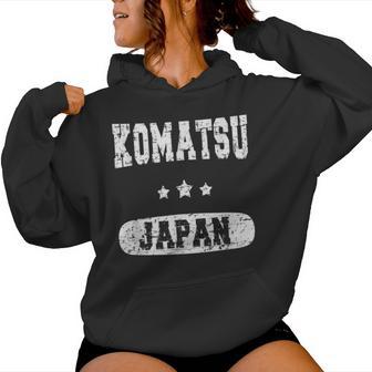Vintage Komatsu Japón Sudadera con capucha para mujer - Regaloses